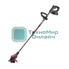 Триммер аккумуляторный Победа ТА 202, 20/21В, с 2 акб 1,5Ач и зу, макс 145мм, пластик. ножи (10шт) + мет. диск 40Т, телескоп