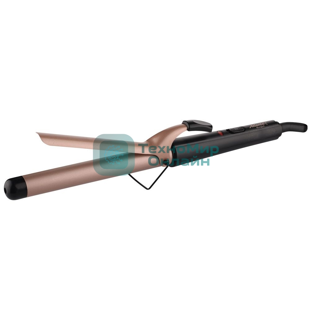 Щипцы для завивки волос Atlanta ATH-6645 черный, 28 мм, 200 °C, 1 режим