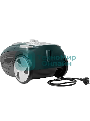 Пылесос Aresa AR-2403 зеленый/черный, 380/1800 Вт, уборка сухая, пылесборник мешок 3,5 л