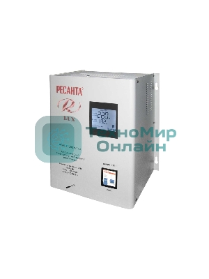 Стабилизатор напряжения Ресанта АСН-10000Н/1-Ц электронный однофазный серый