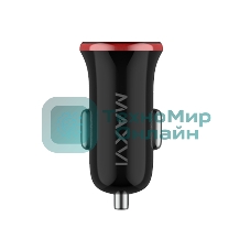 Автомобильное зарядное устройство Maxvi CCM-101BR USB 1А черно-красный