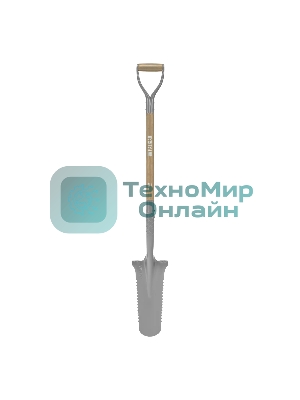 Лопата траншейная профессиональная Palisad LUXE 100х360х1250 мм, с зубьями, ясень, EFP