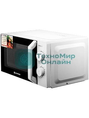 Микроволновая печь Brayer BR2507 белый, 20 л, 700 Вт, переключатели - поворотный механизм