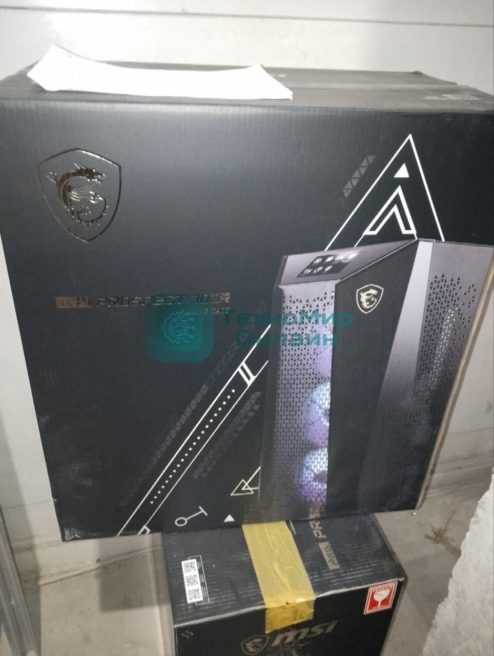 (Поврежденная упаковка) Компьютерный корпус MSI MEG PROSPECT 700R Mid-Tower, E-ATX, 2xUSB 3.2, 1xUSB-C, Audio I/O, 4x140 ARGB fan, Tempered Glass, (41556) Laminated