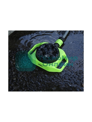 Дождеватель-разбрызгиватель круговой 5-ти позиционный Deli DL581300 5 режимов распыления, площадь орошения до 310кв.м, диаметр шланга 3/4