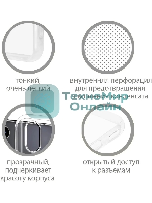 Чехол (клип-кейс) DF sCase-125 для Samsung Galaxy A03 Core прозрачный