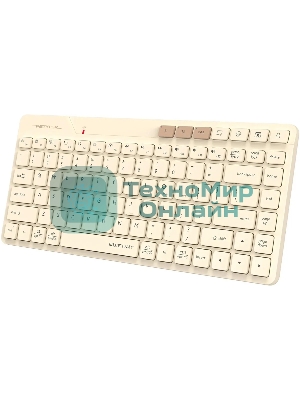 Клавиатура беспроводная A4Tech Fstyler FBK26C AS, USB, Bluetooth/Радиоканал, бежевый