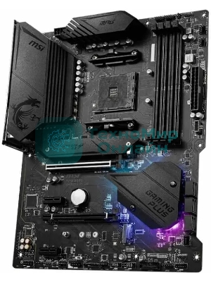 Материнская плата MSI MPG B550 GAMING PLUS, AM4, AMD B550, 4xDDR4, 6xSATA, 2xM.2, 1xPCI-E 4.0 x16, 1xPCI-E 3.0 x4, 2xPCI-E x1, 1xHDMI, 1xDP, 1x 1Gb LAN, 4xUSB-A 2.0, 2xUSB-A 3.2 Gen 1, 1xUSB-A 3.2 Gen 2, 1xUSB-C 3.2 Gen 2, 5x3.5 мм, 7.1, ATX