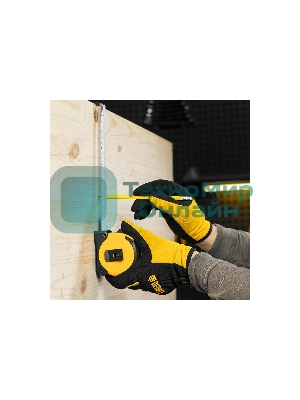 Рулетка Denzel 8м х 25мм, двухкомп. корпус, магнитный обрезиненный зацеп