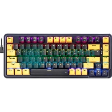 Клавиатура проводная Redragon Elf, USB, черный/фиолетовый