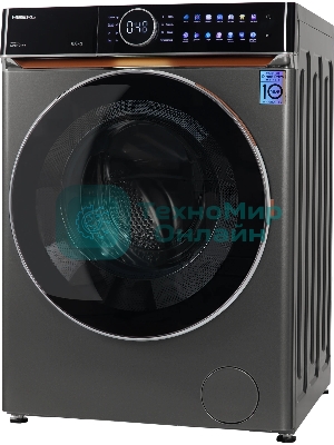 Стиральная машина HIBERG i-DDQ10 - 814 Sd Темно-серый загр. фронтальная макс.: 8 кг 1400 об/мин класс: А+++