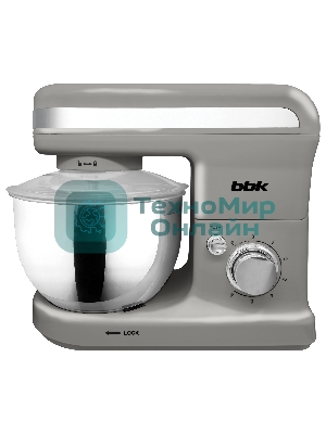 Миксер планетарный BBK KBM1400 серый, 1500 Вт