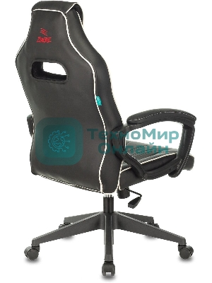 Кресло Zombie Z3 черный/красный, экокожа, 120 кг, механизм качания