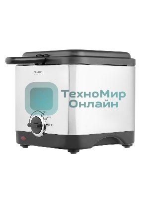 Фритюрница Centek CT-1430 900 Вт объем 1,5лЧаша - антипригарная, стальной корпус, окно