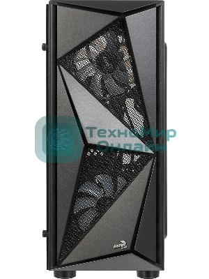 Компьютерный корпус Aerocool/Formula Glider Cosmo V1 без БП, ATX, боковое окно (закаленное стекло), черный