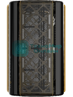 Компьютерный корпус без блока питания Geometric Future Model 2 The Ark, Mini-Tower, no fans, 3xUSB-A 3.0, 1xUSB 3.2 Type-C, mATX, mITX Black/Gold