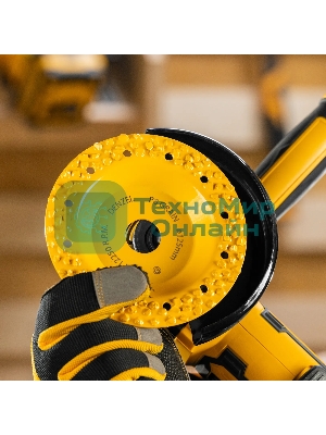 Чашка твердосплавная зачистная Denzel 125 мм, плоская, крупное зерно #8