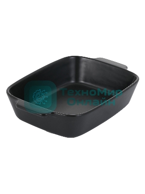 Форма для запекания MATTE BLACK прямоугольная 29,5х20,5х6,5см, жаропрочная керамика