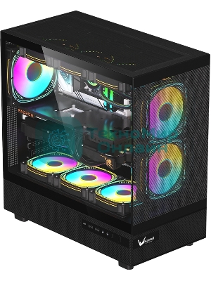 Компьютерный корпус AeroCool/Formula Crystal Z8 COSMIC черный без БП ATX 3x120мм 5x140мм 1xUSB 2.0 1xUSB 3.0 1xUSB3.1 audio bott PSU