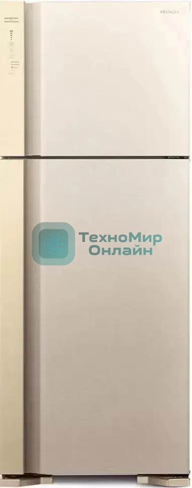 Холодильник Hitachi HRTN7489DF BEGCS бежевый двухкамерный инвертер 345/105л морозилка сверху, No Frost