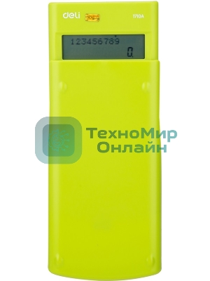 Калькулятор научный Deli E1710A/GRN зеленый 10+2-разр.