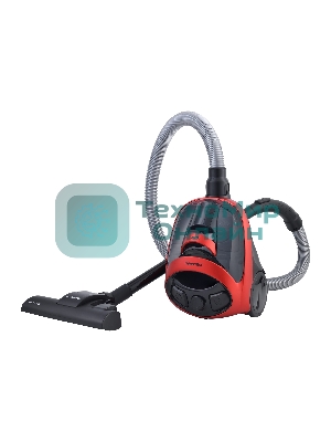 Пылесос Willmark VC-2255CYM красный, 380/1800 Вт, уборка сухая, пылесборник контейнер циклонного типа, 1.5 л