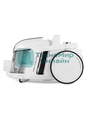 Пылесос Polaris PVC 1909 белый, 650/2200 Вт, уборка сухая, пылесборник контейнер 3 л