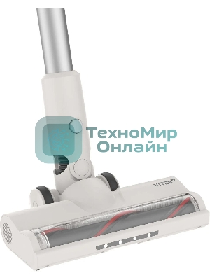 Пылесос вертикальный Vitek VT-CLS02WET бежевый, питание от аккумулятора, 180 Вт, уборка влажная/сухая, пылесборник 1 л
