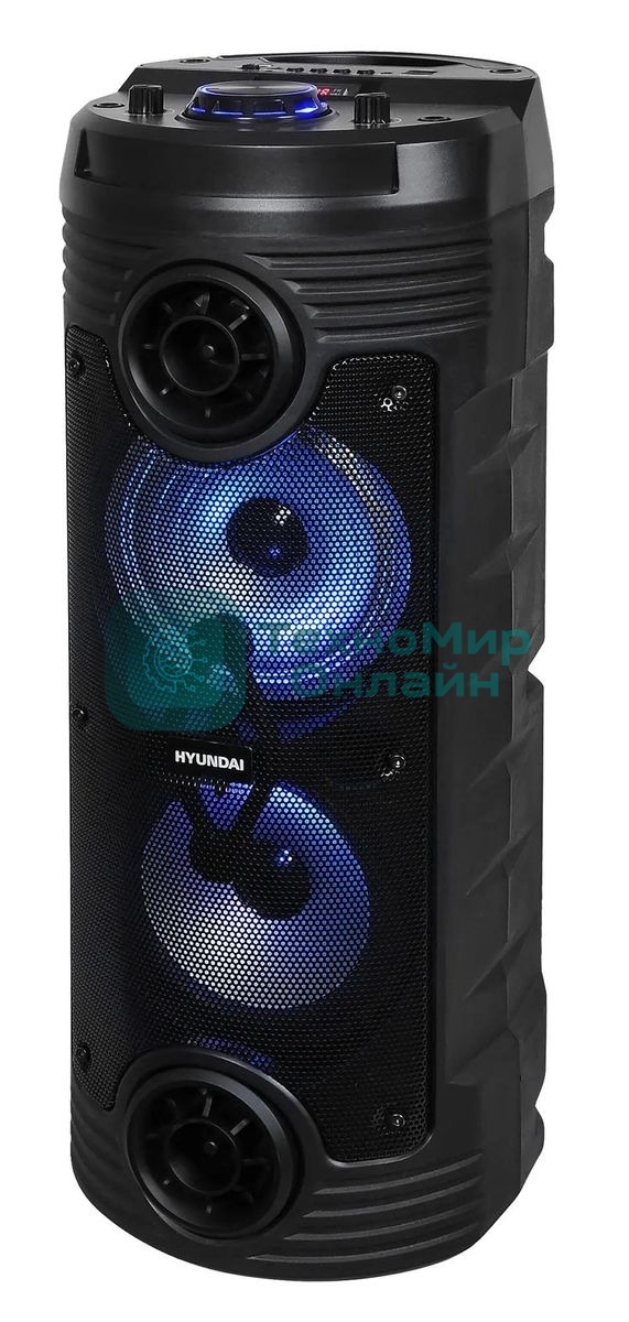 Минисистема Hyundai H-MC170 черный 80Вт/FM/USB/BT/SD/MMC