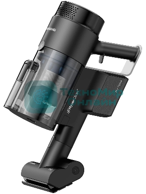 Пылесос вертикальный Grundig VCP 9431 PRO черный титан, питание от аккумулятора, 150 Вт, уборка суxая/влажная, пылесборник 0,5 л