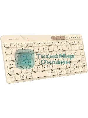Клавиатура беспроводная A4Tech Fstyler FBK26C AS, USB, Bluetooth/Радиоканал, бежевый