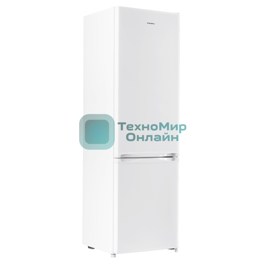 Холодильник Maunfeld MFF180W белый двухкамерный 192/68л морозилка снизу, De Frost