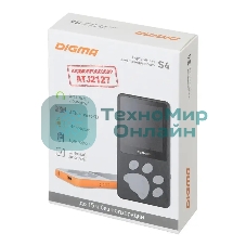 Плеер Hi-Fi Flash Digma S4 8Gb черный/серый/1.8