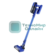 Пылесос вертикальный Maunfeld MF-2032BL PRO синий, питание от аккумулятора, 200 Вт, уборка сухая, пылесборник 0.5 л, работа от АКБ max - 35 мин