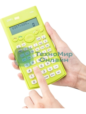 Калькулятор научный Deli E1710A/GRN зеленый 10+2-разр.