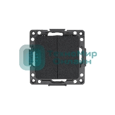 Механизм выключателя EKF EZV10-023-10 Стокгольм PROxima 2-кл. 10А, автоматические клеммы, черный