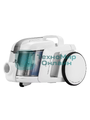 Пылесос Polaris PVC 1909 белый, 650/2200 Вт, уборка сухая, пылесборник контейнер 3 л