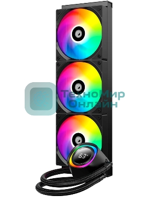 Система жидкостного охлаждения ID-Cooling FX360 TD ARGB Soc-AM5/AM4/1200/1700/1851 черный 4-pin 27.2dB Al+Cu LCD 350W Ret