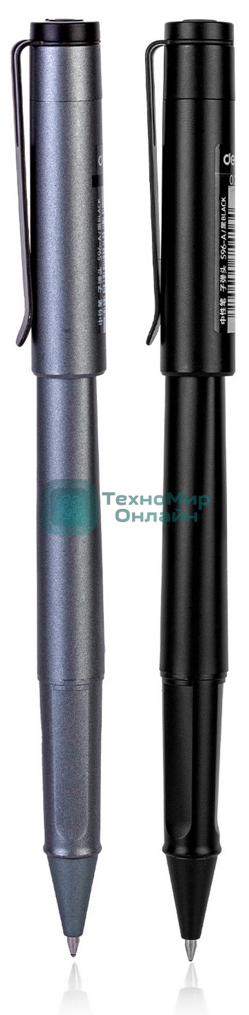 Ручка гелевая Deli S96-A ассорти, d=0.7мм, черные чернила