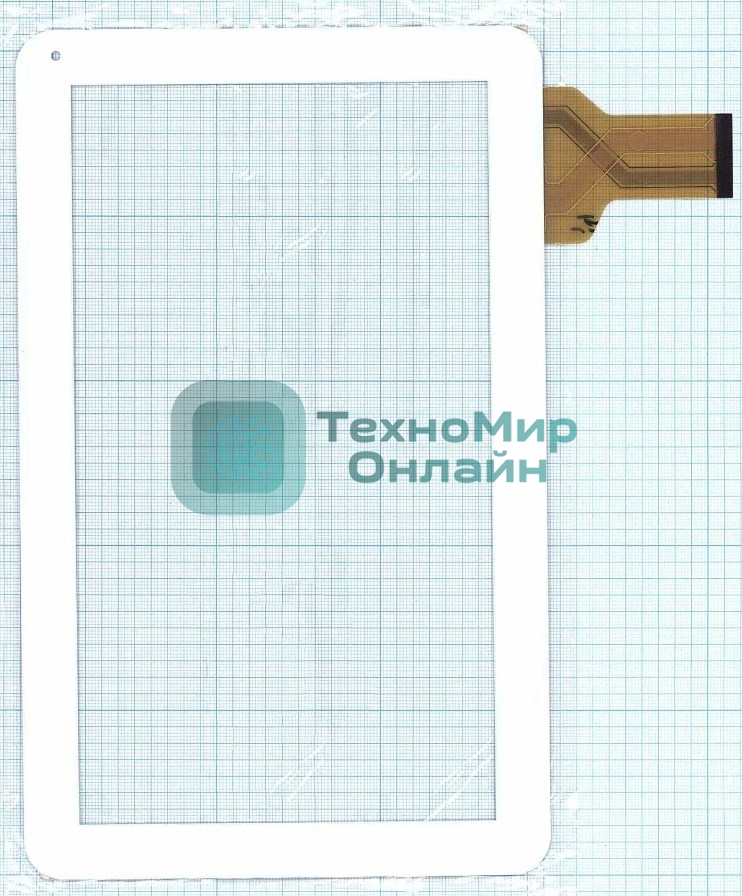 Сенсорное стекло (тачскрин) XC-PG1010-005FPC (257x159мм), белое