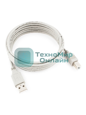 Кабель USB2.0 Cablexpert CC-USB2-AMBM-10-N, AM/BM, медь, 3.0м, пакет