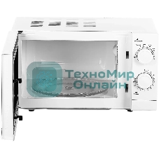 Микроволновая печь Galanz MOS-2004MW белый, 20 л, 700 Вт, переключатели - поворотный механизм