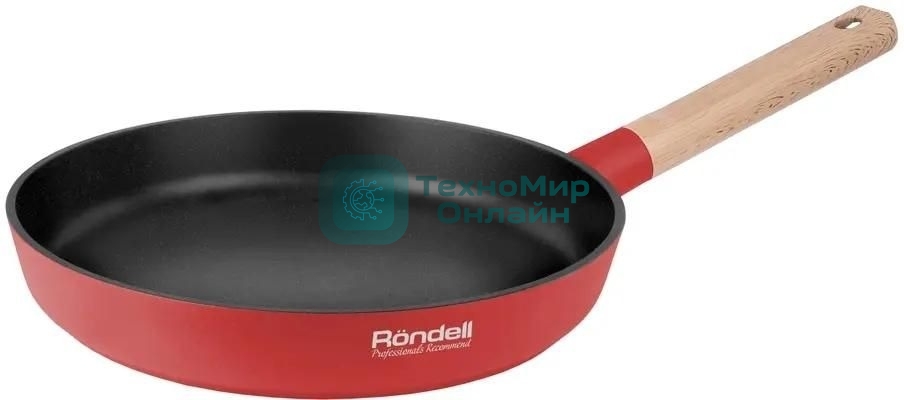 Сковорода Rondell Red Edition RDA-1005, 26 см, без крышки, красный