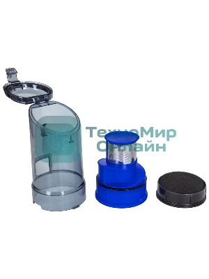 Пылесос вертикальный SUPRA VCS-4094 синий/серый, питание от аккумулятора, 130 Вт, уборка сухая, пылесборник 0.6 л, работа от АКБ max 30 мин.