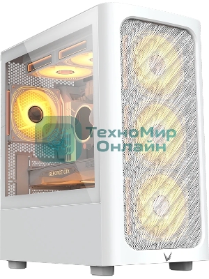 Компьютерный корпус Aerocool/Formula V Line Air Mesh G3 Plus White, MATX, Type-C*1, USB 3.0*2, FRONT 3x120мм FRGb, REAR 1x120мм FRGb