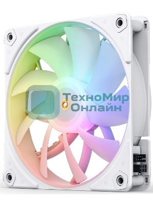 Вентилятор для корпуса JONSBO ZF-120W (120x120x25мм, 4-pin PWM, ARGb, 61.0CFM, 28.9dBA, 1500RPM, белый, 3pcs)
