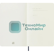 Блокнот Moleskine CLASSIC SOFT QP617B20 Large 130х210 мм 192 стр. клетка мягкая обложка синий сапфир