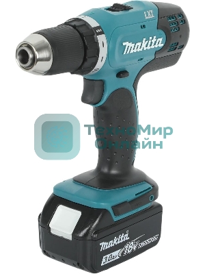 Дрель-шуруповерт Makita DDF453RFE, 18 В, 3 Ач, 42 Нм, щеточный