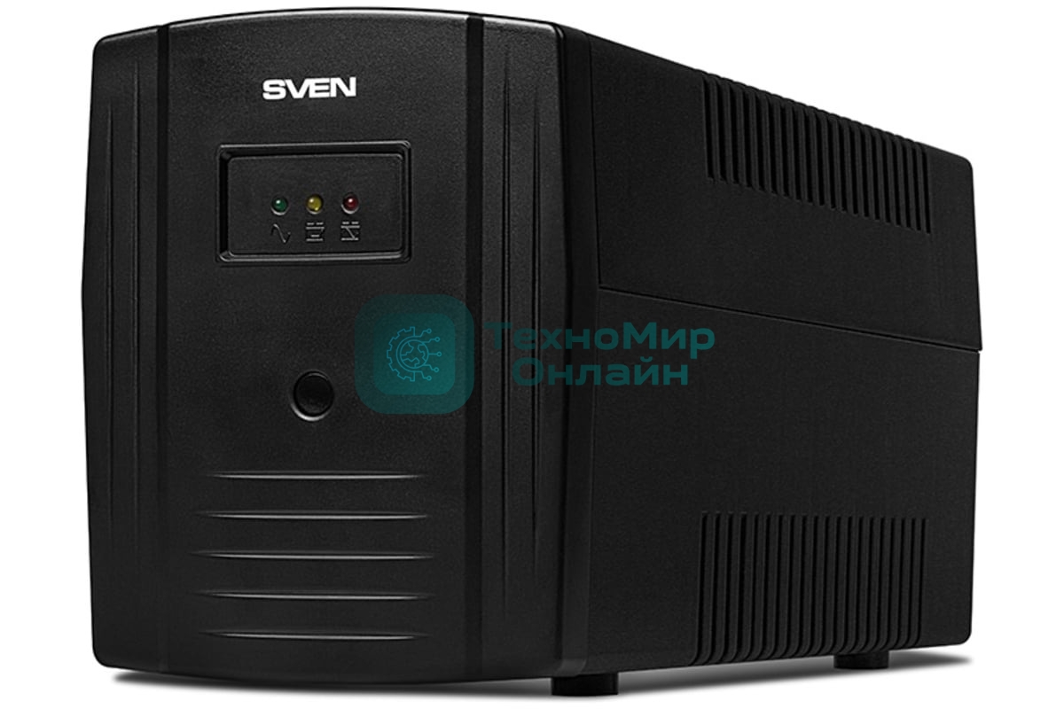 Источник бесперебойного питания SVEN Pro 1000 1000VA/720W USB, RJ-45 (3 EURO) 
