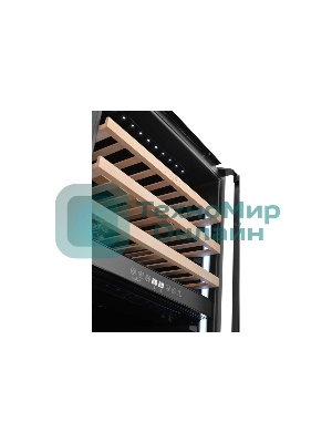 Винный шкаф встраиваемый ZÜGEL ZCWI570DB черный, 145 л, 2 отсека, 57 бут.